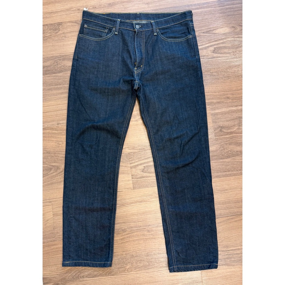 Levis 541 Athletic Taper Jeans Mens 36x34 Dark Indigo Wash Denim Blue